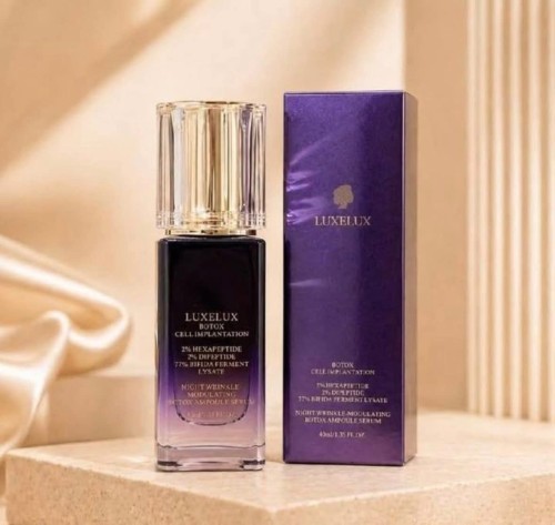 Serum do Twarzy na Noc z Efektem Botoxu, 77% Bifida i Peptydami LUXELUX