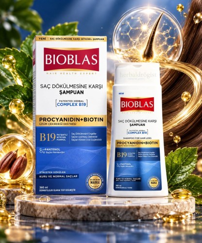 Szampon Przeciw Wypadaniu Włosów Procyanidin + Biotin B19 BIOBLAS