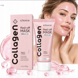  Kolagenowa Maska do Twarzy Peel-Off z PDRN i Kofeiną, Ujędrniająca i Wygładzająca, COLLAGEN+  KORMESIC