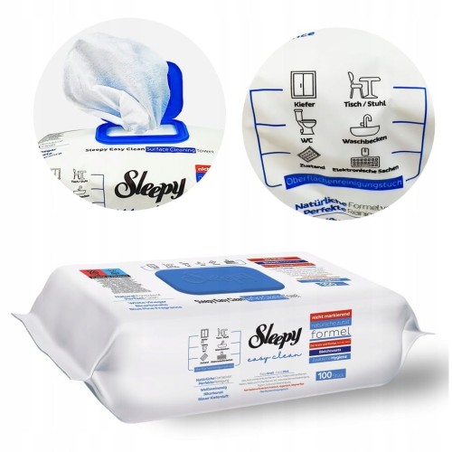 Chusteczki Nawilżane Sleepy  XL do Czyszczenia Powierzchni o Zapachu Sosny